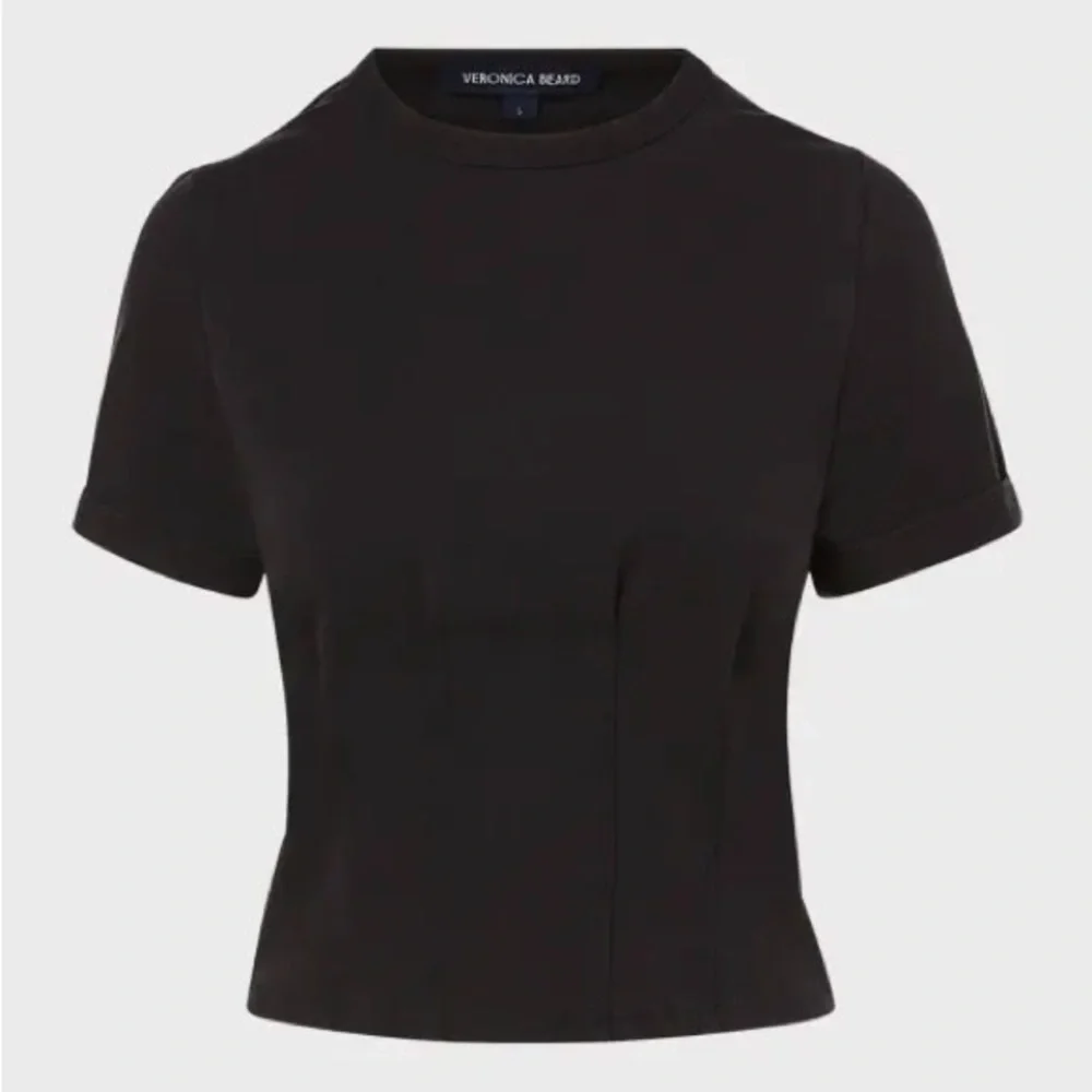 Veronica Beard Ankara Seamed Crewneck T-Shirt - Picture 2 of 3